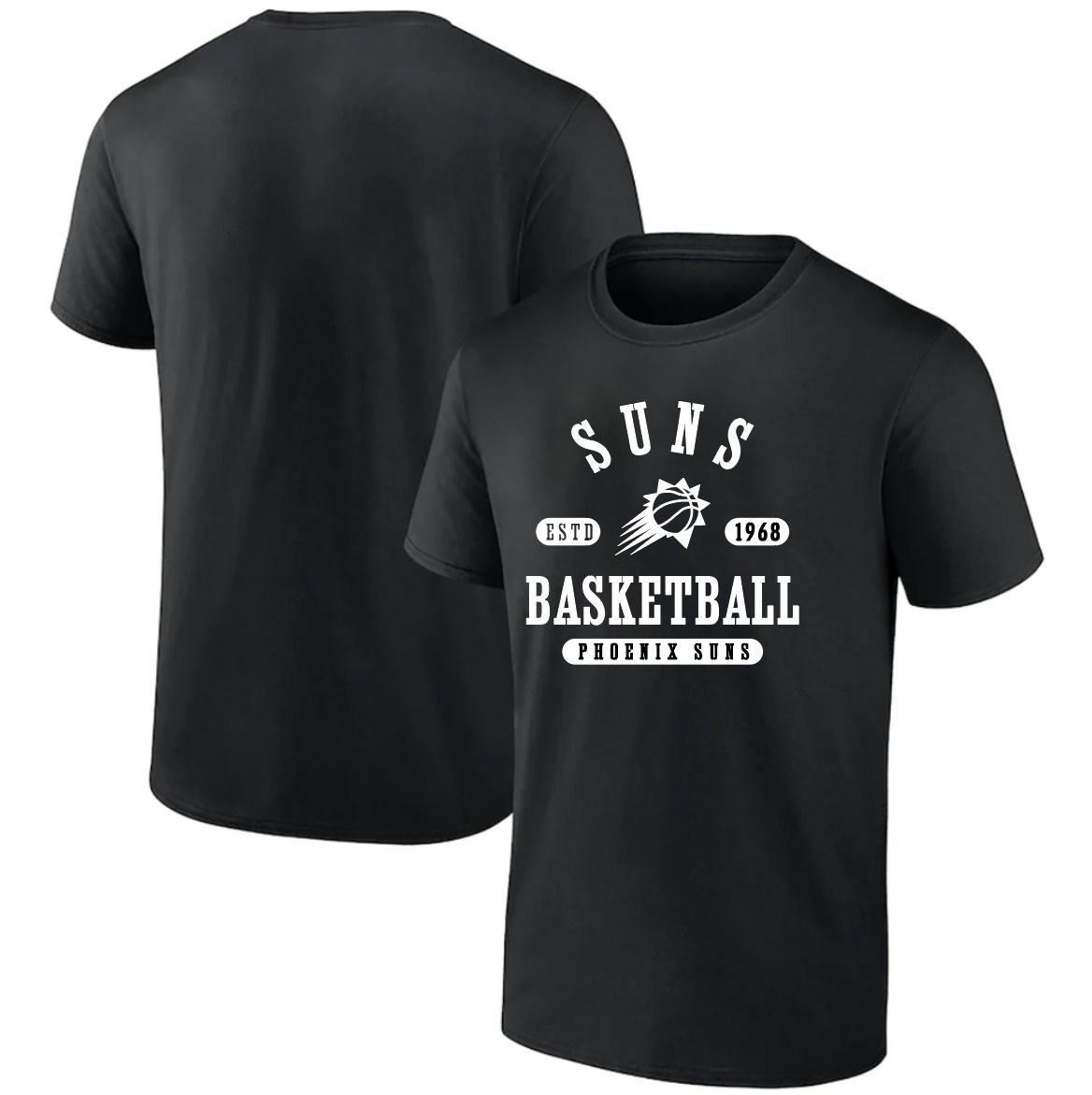Men 2025 NBA Phoenix Suns Black T shirts style 041